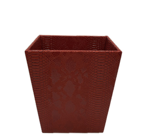 Red waste basket - Corbeille a papier H.30cm